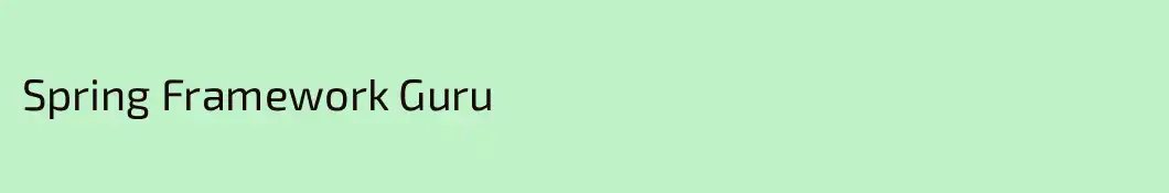Spring Framework Guru